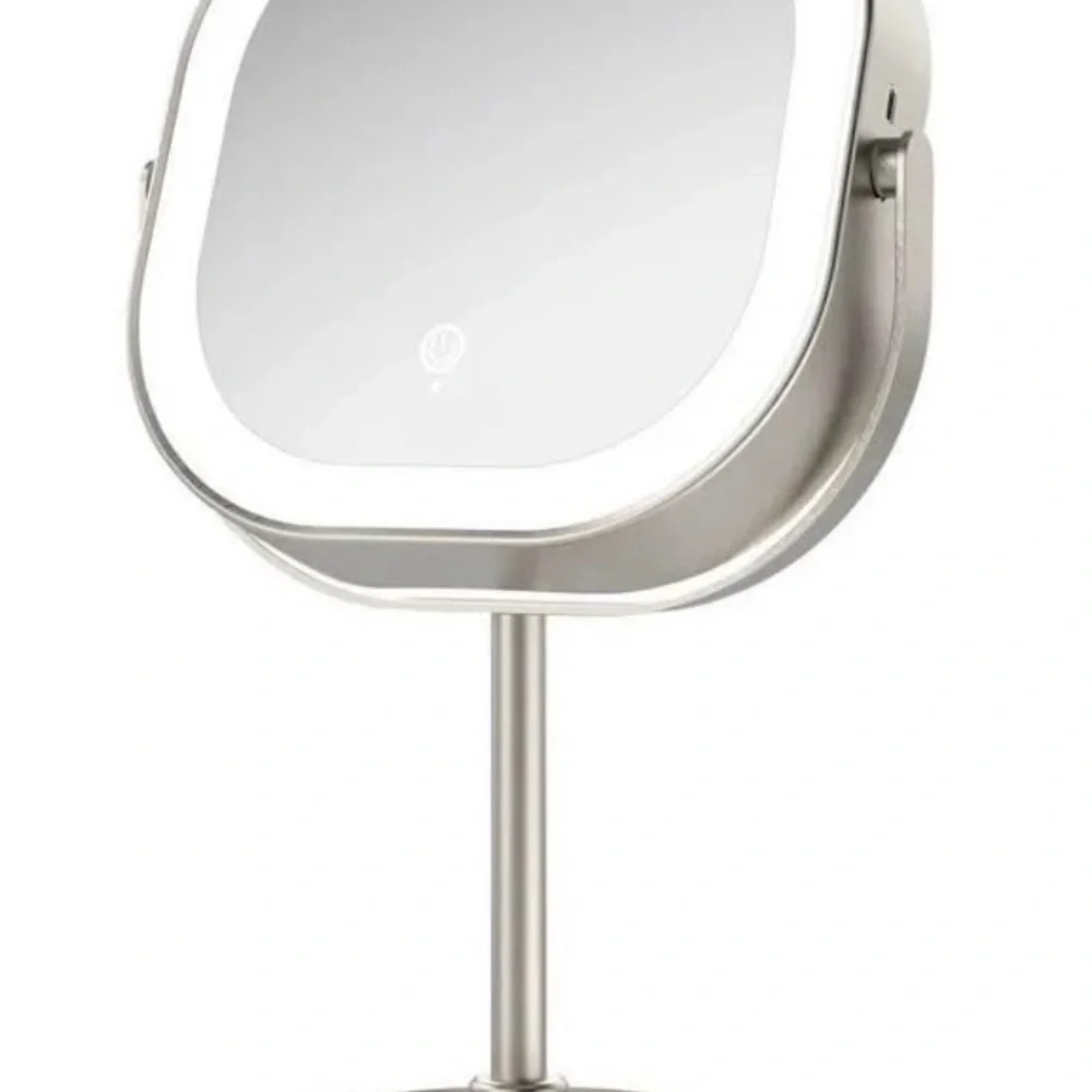 Conair Halo LED Vanity Mirror Rechargeable 10X magnification Double Size OpenBox